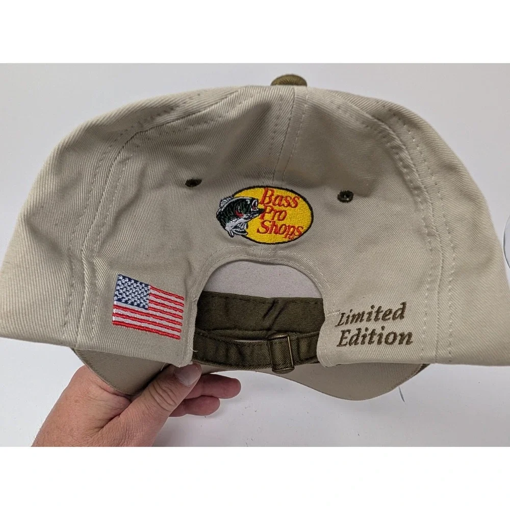 VINTAGE Bass Pro Shops Hat Cap Strap Back Mens One Size 2004 Classic Big Logo